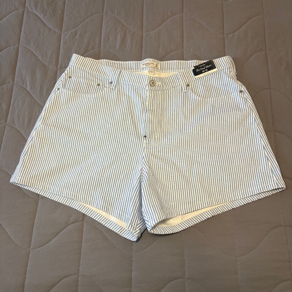 Abercrombie & Fitch NWT High Rise The Dad Short Curve Love 34/18 - Picture 1 of 9